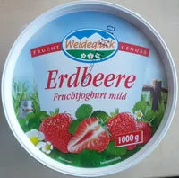 Mängden socker i Erdbeere Fruchtjoghurt mild