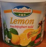 Mängden socker i Lemon Fruchtjoghurt mild
