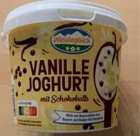 Mängden socker i Weideglück Vanille Joghurt mit Schokoballs