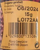 Mängden socker i Oregano gerebelt