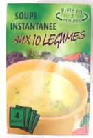 Mängden socker i Soupe Instantanée aux 10 Légumes