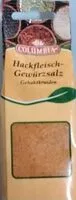 Mängden socker i Hackfleisch Gewürzsalz