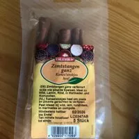 Mängden socker i Zimtstangen ganz