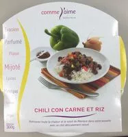 Mängden socker i Chili con carne et riz