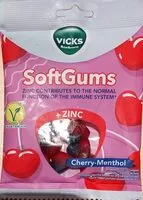 Mängden socker i SoftGums Cherry-Menthol