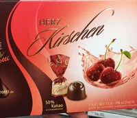 Mängden socker i Sarotti HERZ Kirschen ZARTBITTER-PRALINEN