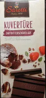 Mängden socker i Kuvertüre Zartbitterschokolade