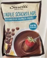 Mängden socker i Fondue Schokolade