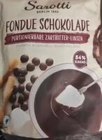 Mängden socker i Fondue Schokolade