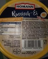 Mängden socker i Russisch-Ei