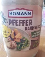 Mängden socker i Pfeffer Rahmensauce mit grünen Pfefferkörnern