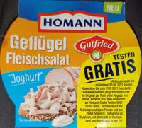Mängden socker i Geflügel-Fleischsalat - Joghurt