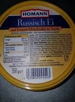 Mängden socker i Oeufs à la russe