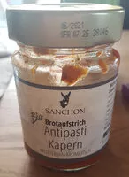 Mängden socker i Brotaufstrich Antipasti Kapern