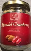 Mängden socker i Mandel cranberry