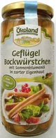 Mängden socker i Geflügel Bockwürstchen mit Sonnenblumenöl