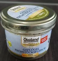 Mängden socker i Geflügel Frühstücksfleisch