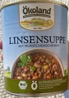 Mängden socker i Linsensuppe mit Würstchenscheiben