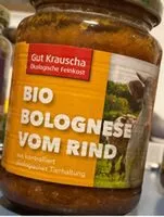 Mängden socker i Bio Bolognese vom Rind
