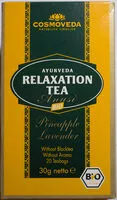 Mängden socker i Ayurveda Relaxation Tea