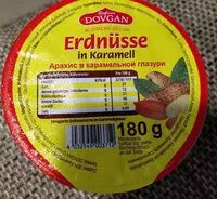 Mängden socker i Erdnüsse in Karamell