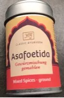 Mängden socker i Asafoetida