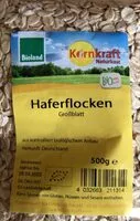 Mängden socker i Haferflocken grossblatt