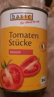 Mängden socker i Tomaten Stücke
