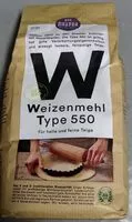 Mängden socker i Weizenmehl Type 550