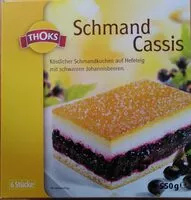 Mängden socker i Schmand Cassis Kuchen
