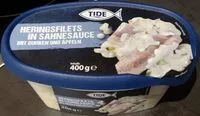Mängden socker i Heringsfilets in Sahnesauce mit Gurken und Äpfeln