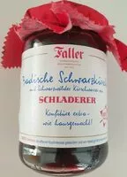Mängden socker i Badische Schwarzkirsche