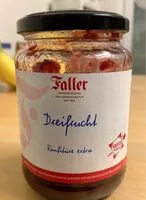 Mängden socker i Dreifrucht Konfitüre extra