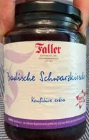Mängden socker i Konfitüre Badische Schwarzkirsche