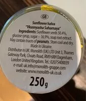 Mängden socker i Sunflower halva