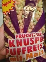 Mängden socker i Knusperpuffreis mit Mais