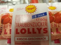 Mängden socker i Traubenzucker Lollys Kirschgeschmack