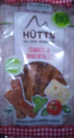 Mängden socker i Hütts Vollkorn-Knabberei - tomate & emmentaler