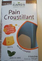 Mängden socker i Pain Croustillant Au Fromage Et Graines De Courges