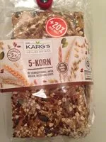 Mängden socker i Dr. Karg's 5-korn