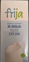 Mängden socker i haltbare, fettarme H-Milch, 1,5 % Fett