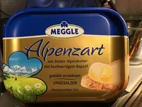 Mängden socker i Meggle Alpenzart