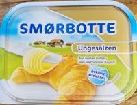 Mängden socker i Smorbotte Butter ungesalzen