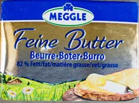 Mängden socker i Feine Butter