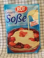 Mängden socker i Dessert Soße Vanille ohne kochen