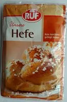 Mängden socker i Hefe