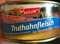 Mängden socker i Truthahnfleisch in eigenem Saft