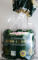 Mängden socker i Elisen-Lebkuchen