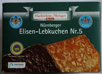 Mängden socker i Nürnberger Elisen-Lebkuchen Nr.5