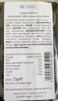 Mängden socker i Happy Pralinen